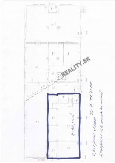 Obchodné / kancelárske priestory 253 m2, Južná trieda, Juh