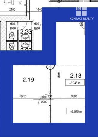 Administratívne priestory - kancelária 44 m2 ul. Mlynská, Centrum  Staré mesto