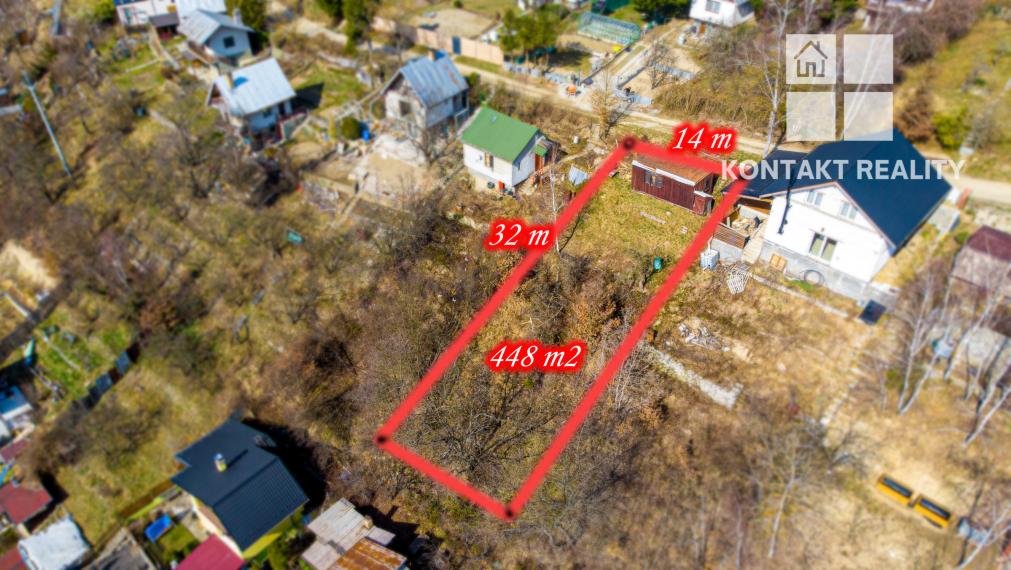 Záhrada 451 m2 Myslava smer Nižný Klátov, časť Grúby